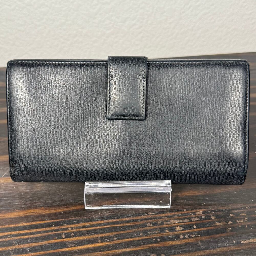 YSL Saint Laurent Paris Y Line Calfskin Leather Long Wallet - Picture 2 of 14